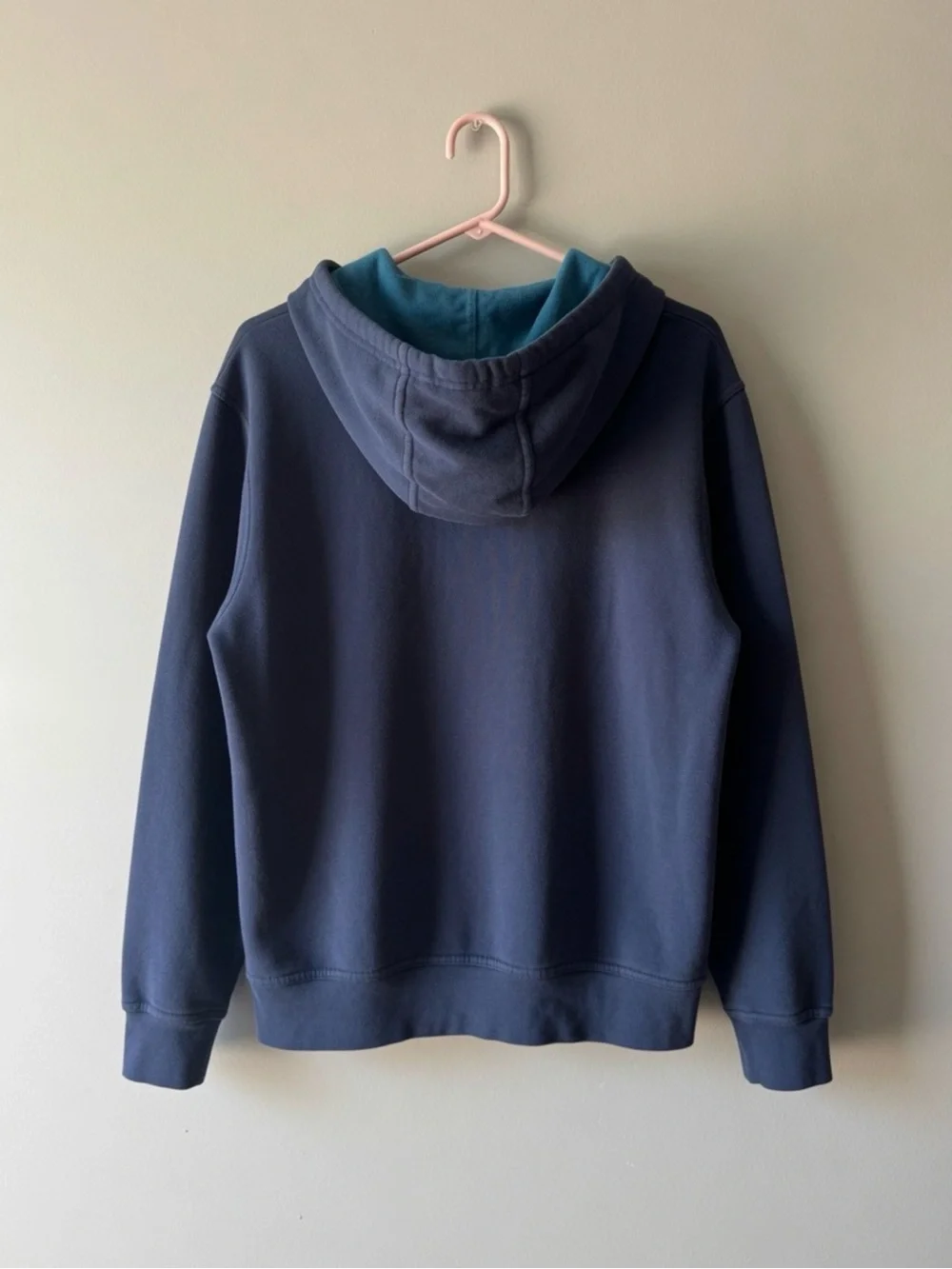 The North Face Logo Pullover Hoodie Navy Blue Men’s Large L